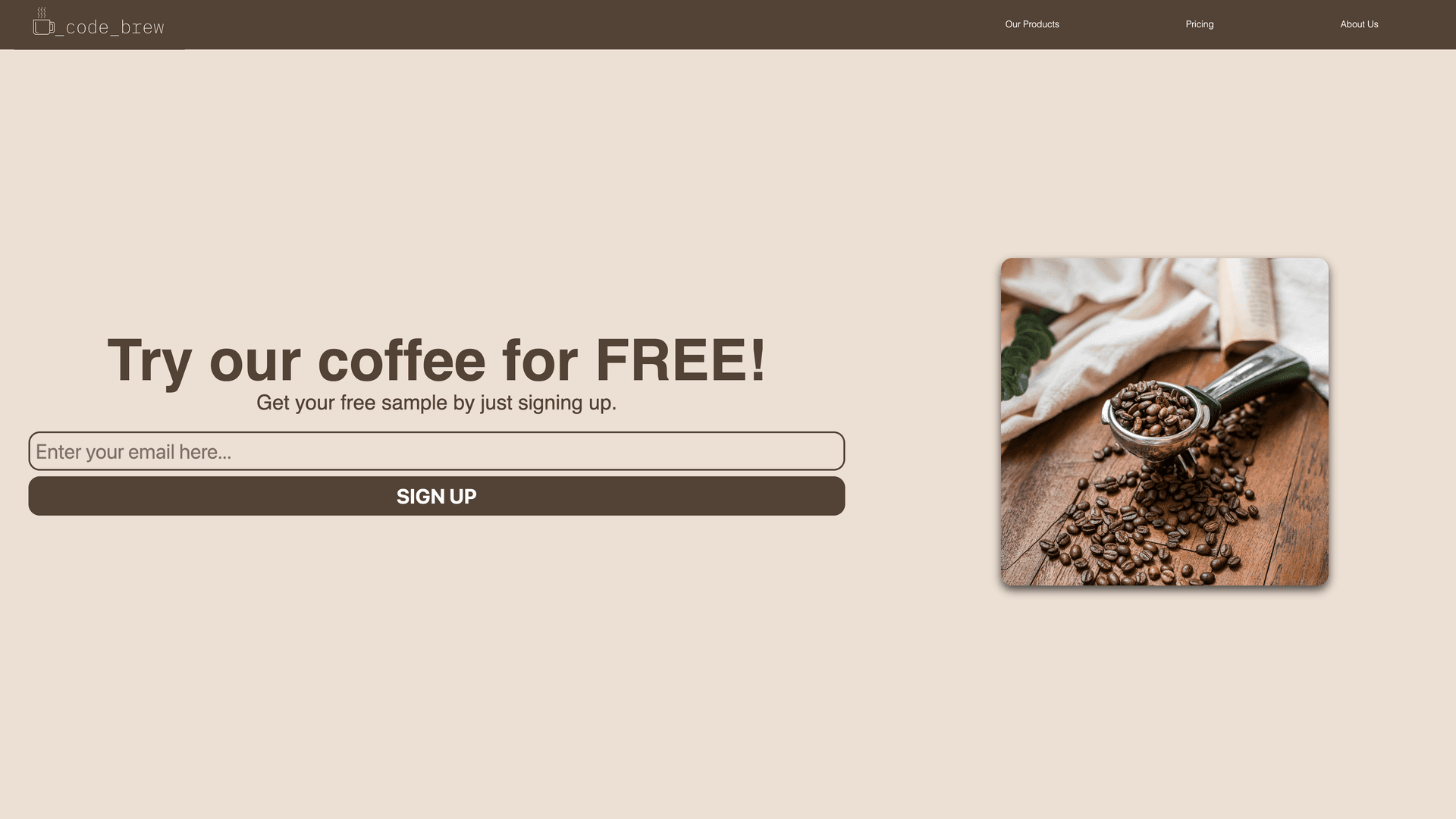 FCC: Product Landing Page